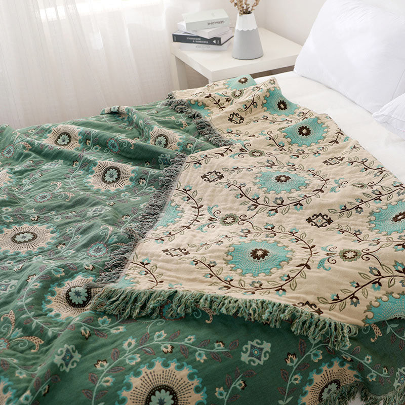 Reversible Cotton Sofa Cover | Extra Soft | 59"x79"