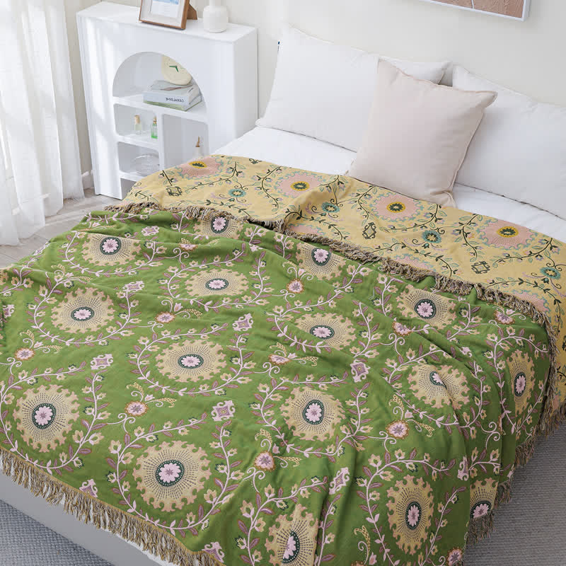 Cotton Gauze Quilt | Reversible Design | Eco-Friendly Organic Cotton | Available in Full, Queen, King Sizes