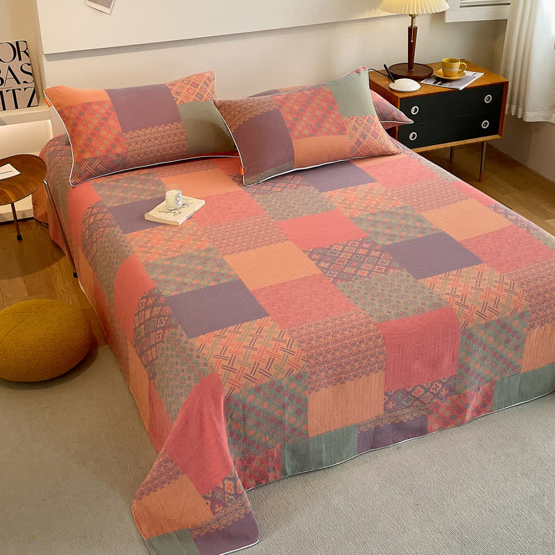 Vintage Double Layer Coverlet | 100% Organic Cotton | Twin Size