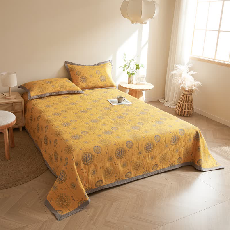 Dandelion Quilt | 100% Organic Cotton | Full/Queen Size