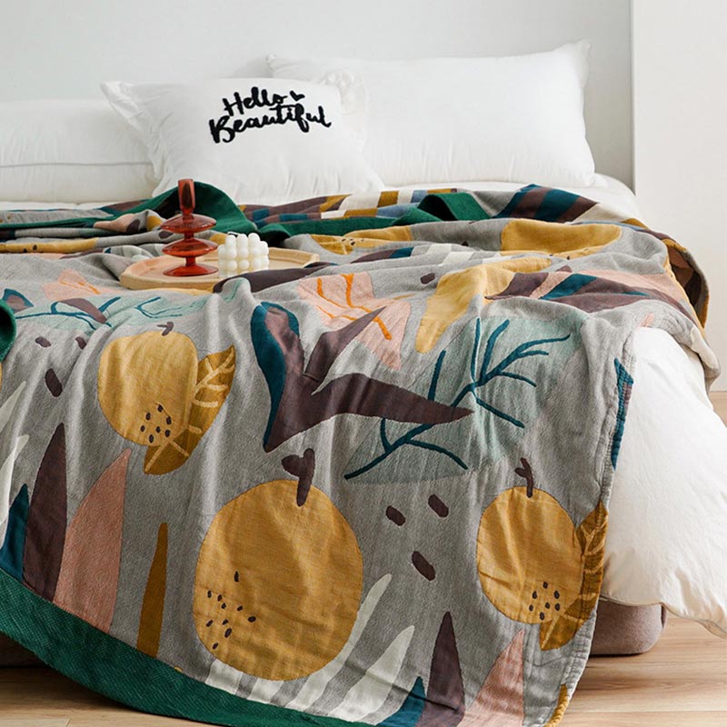 Reversible Cotton Quilt | Lightweight & Breathable | Full/King Size