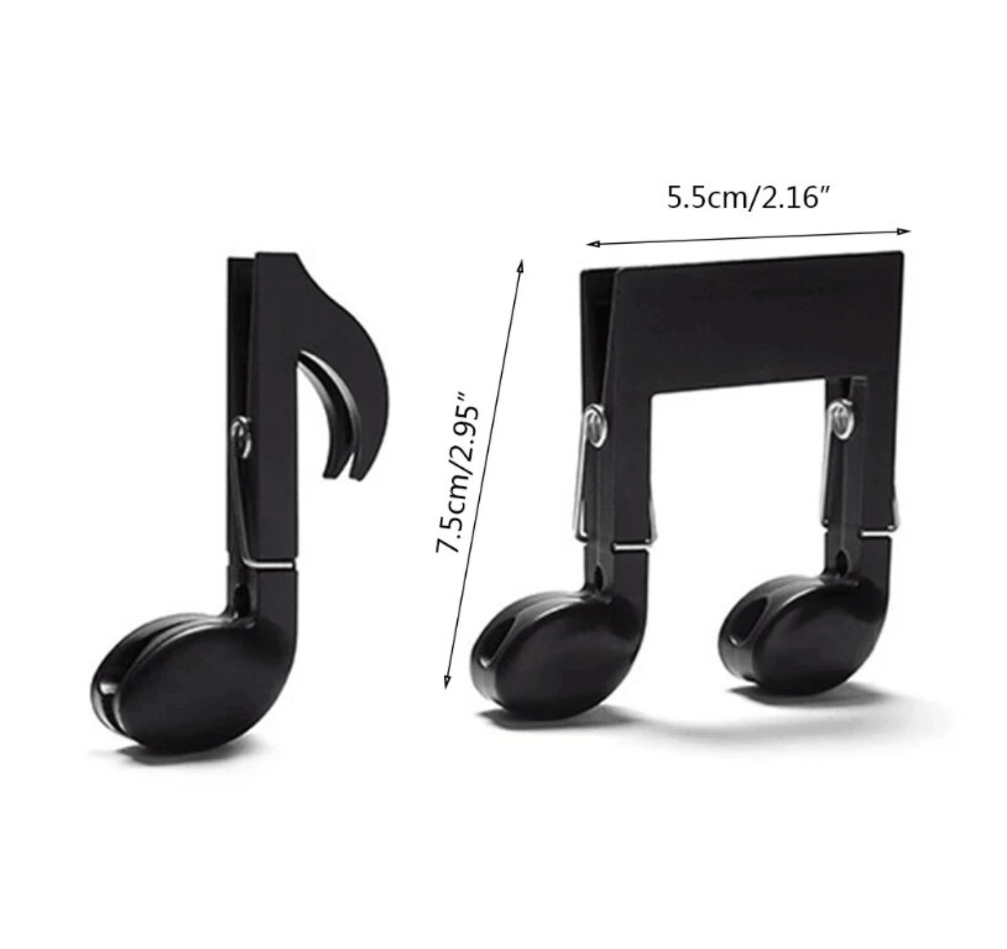 2pcs Set Musical Note Food Storage Bag Clip