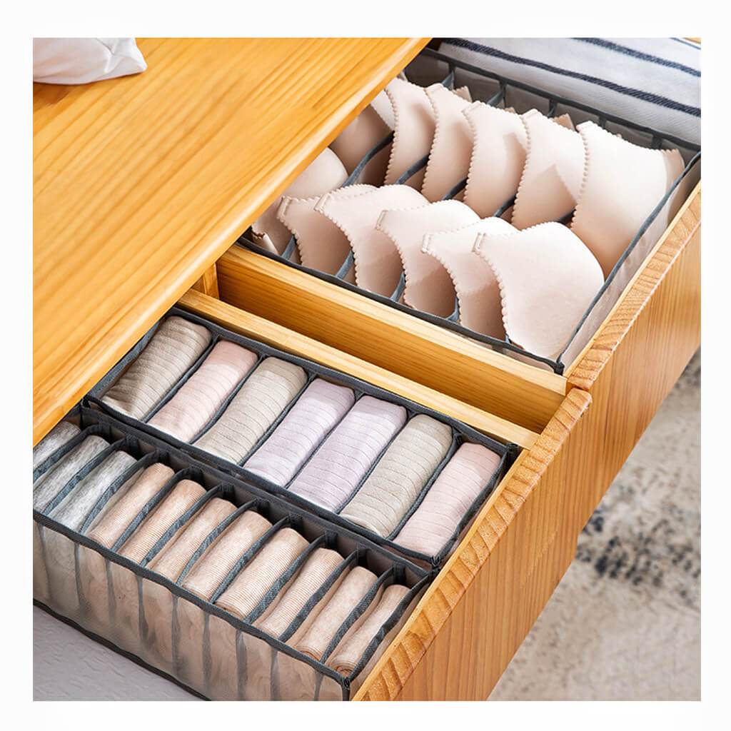 Drawer Organizers | Transparent Nylon | Set of 3