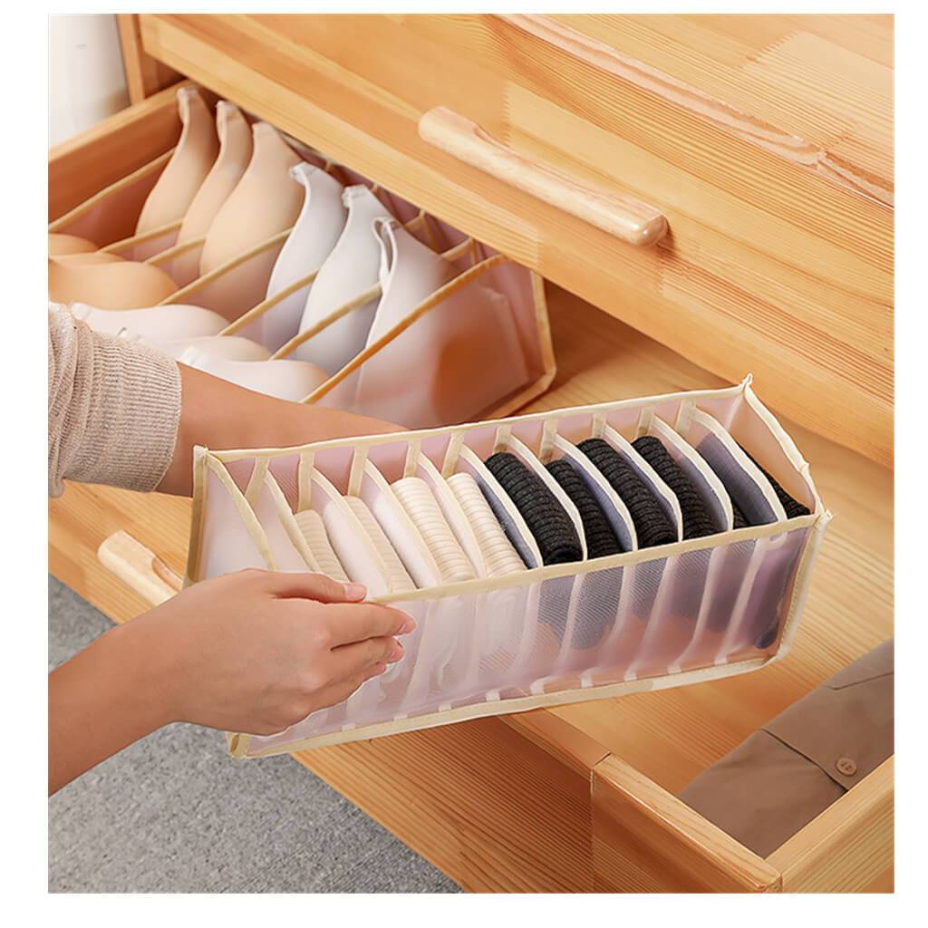 Drawer Organizers | Transparent Nylon | Set of 3