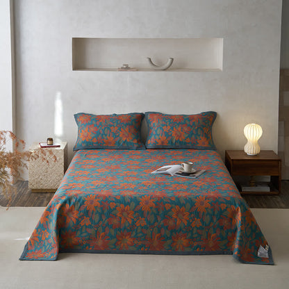 Floral Quilt | 100% Organic Cotton | Full, Queen, King Sizes