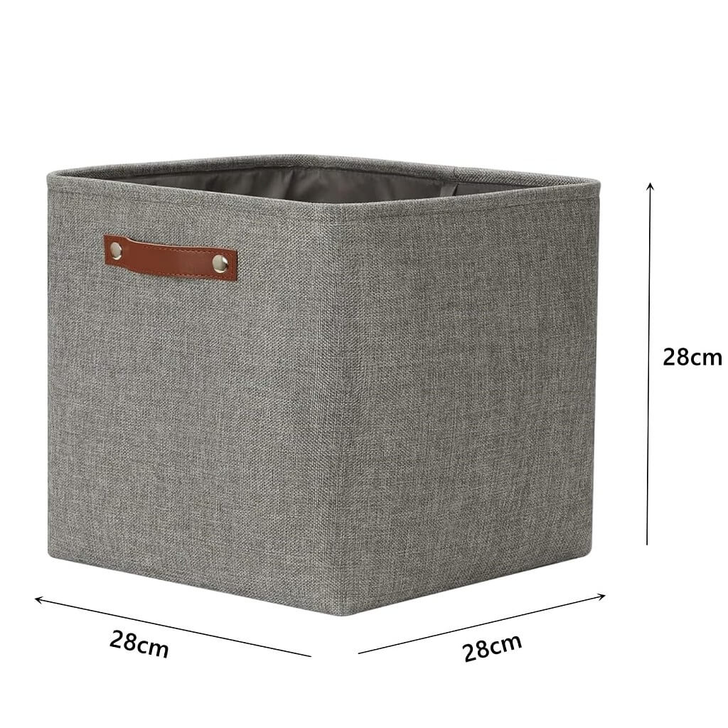 Fabric Storage Baskets | Set of 3 | 30cm Cube