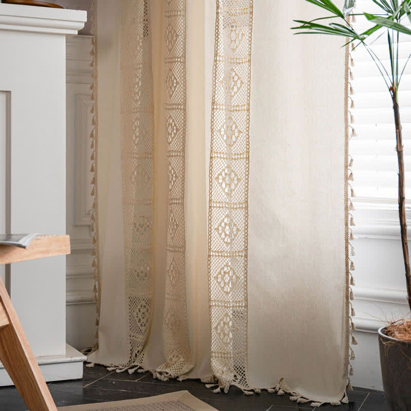 Light Filtering Curtain | Cotton Linen | Beige