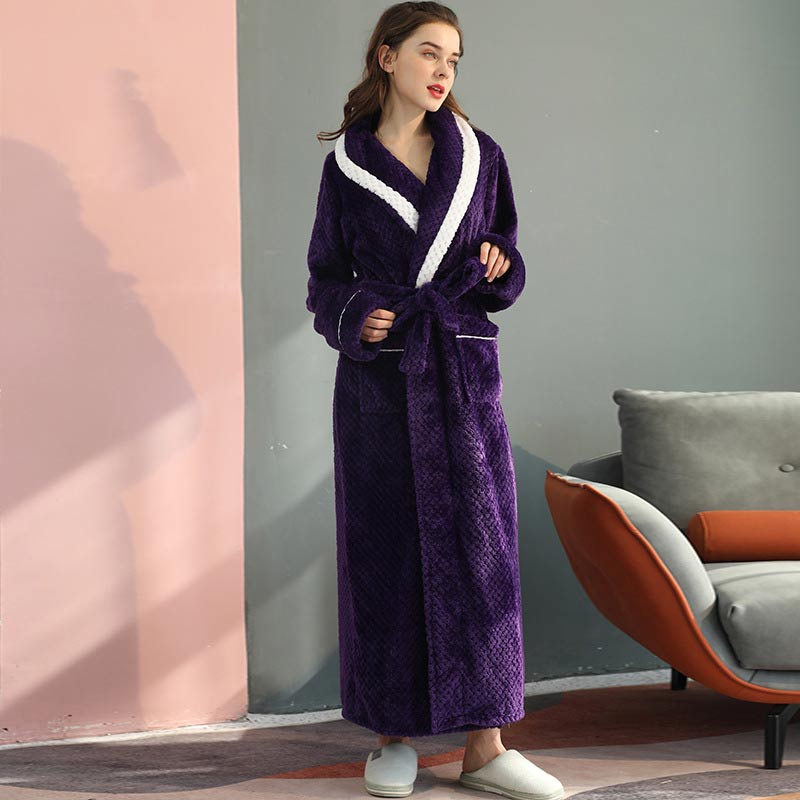Thick Fleece Bathrobe | Skin-Friendly Material | Playful Prints