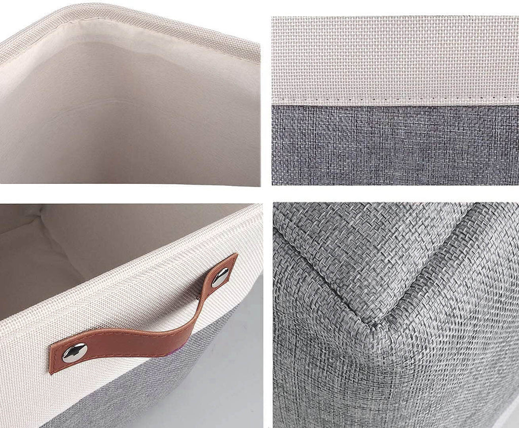 Storage Boxes | Canvas & EVA | Large 41.6L, 13"x15"x13"