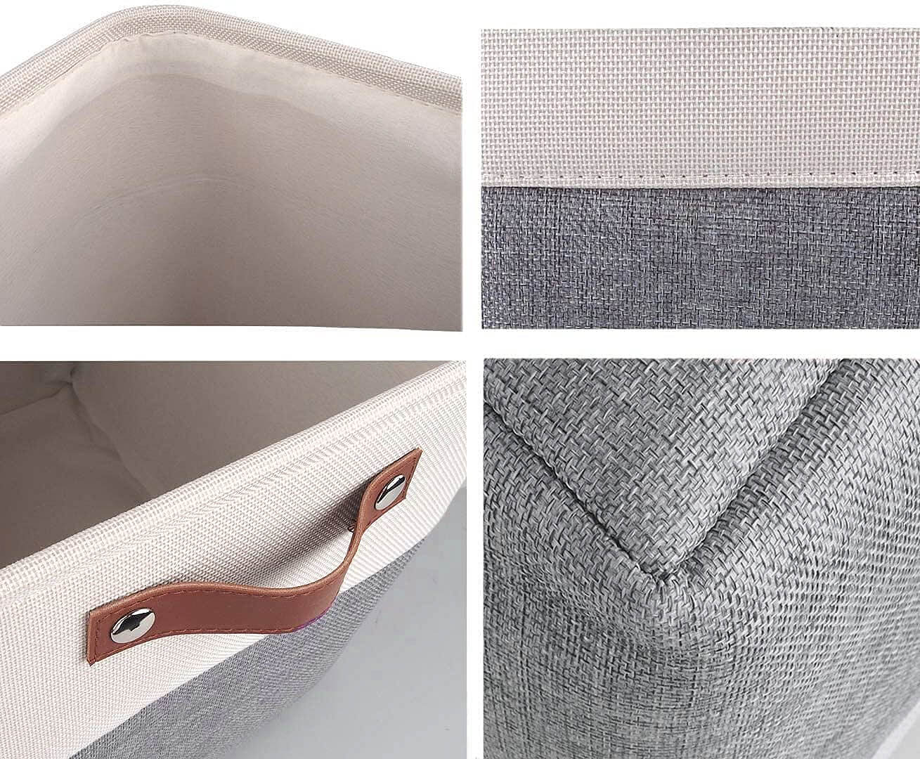 Storage Boxes | Canvas & EVA | Large 41.6L, 13"x15"x13"