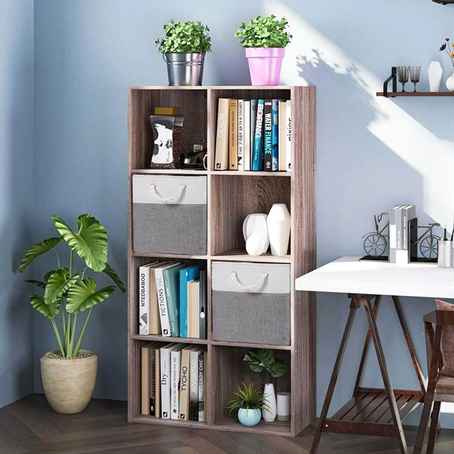 Storage Boxes | Canvas & EVA | Large 41.6L, 13"x15"x13"