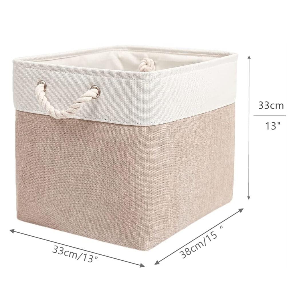 Storage Boxes | Canvas & EVA | Large 41.6L, 13"x15"x13"