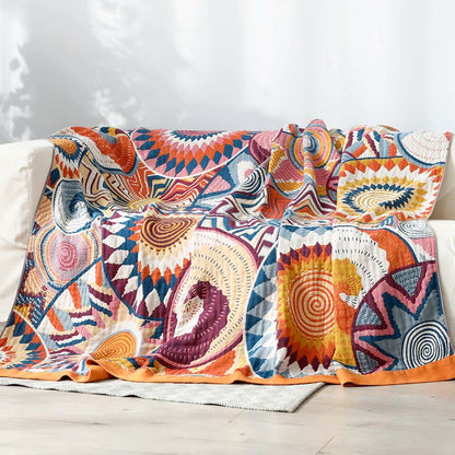 Nordic Throw Blanket | Reversible Cotton | Multiple Sizes