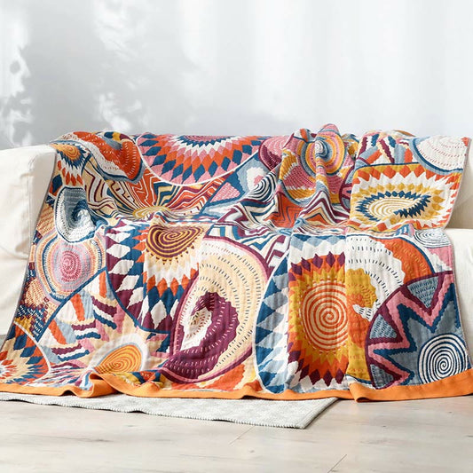 Nordic Throw Blanket | Reversible Cotton | Multiple Sizes