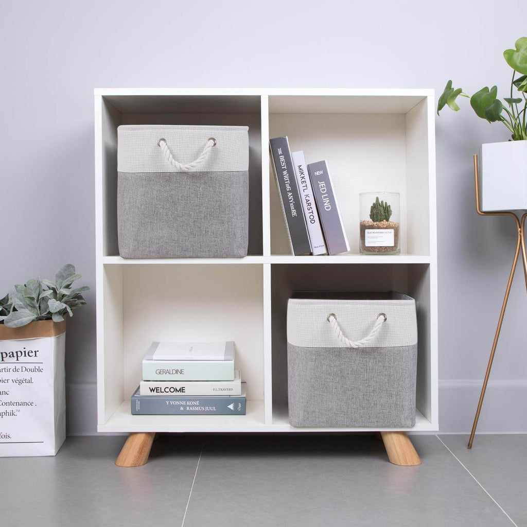 Canvas Storage Cube Box | High-Quality Fabric | 3 Pack