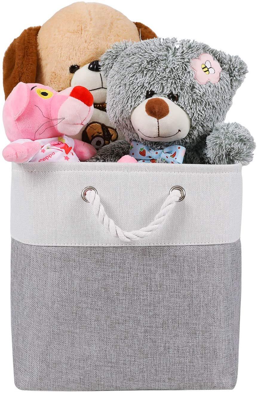 Canvas Storage Cube Box | High-Quality Fabric | 3 Pack