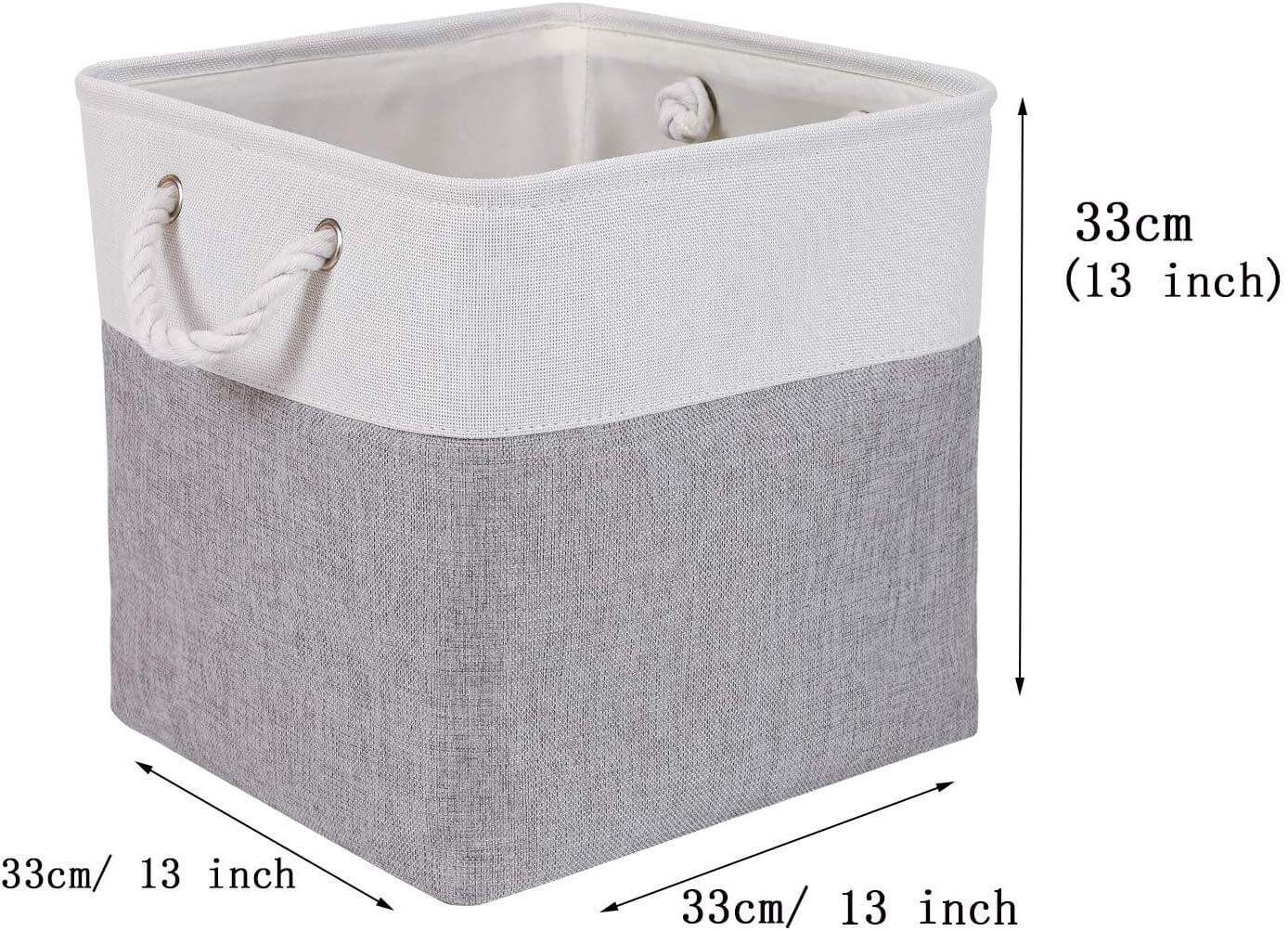 Canvas Storage Cube Box | High-Quality Fabric | 3 Pack