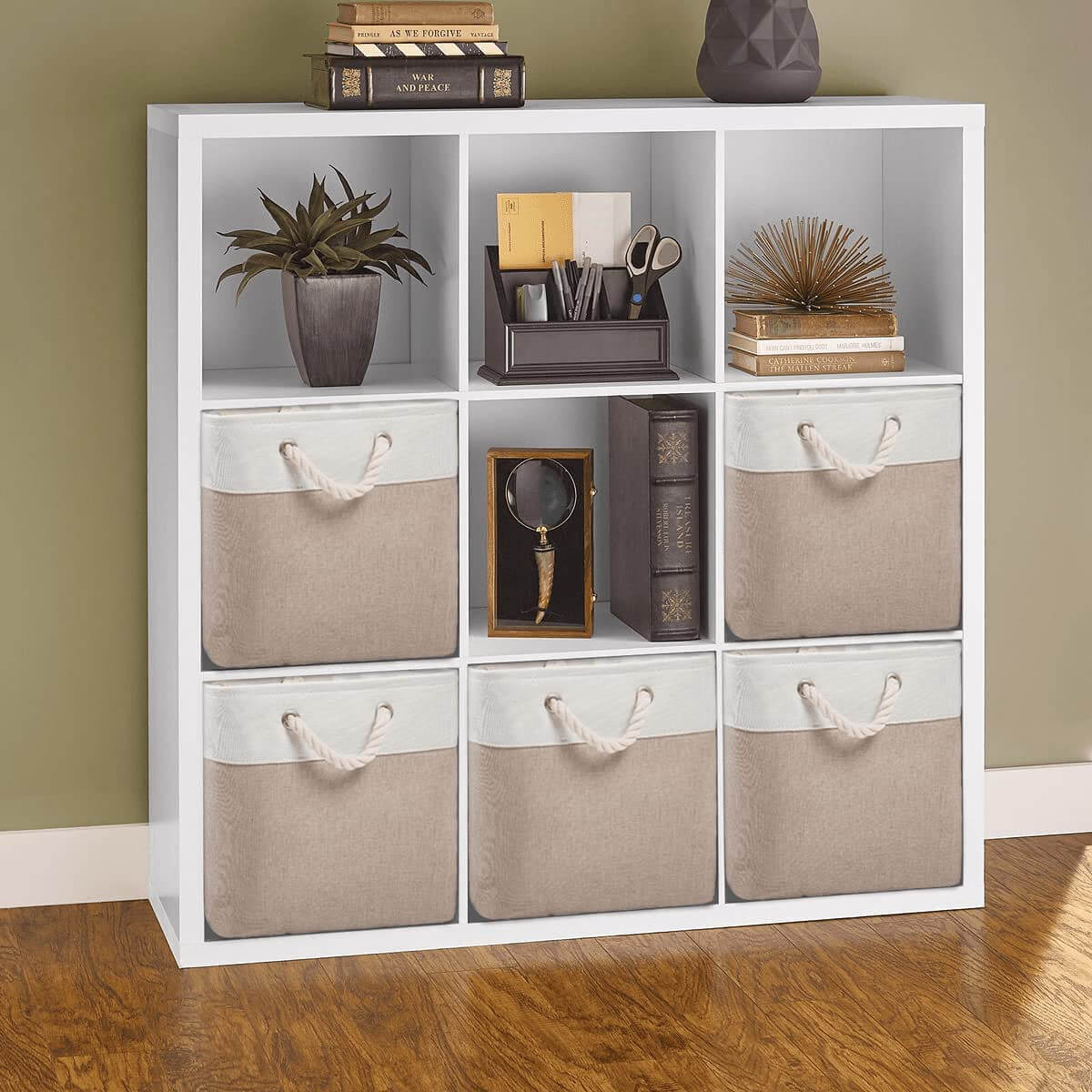 Storage Boxes | Canvas & EVA | Large 41.6L, 13"x15"x13"