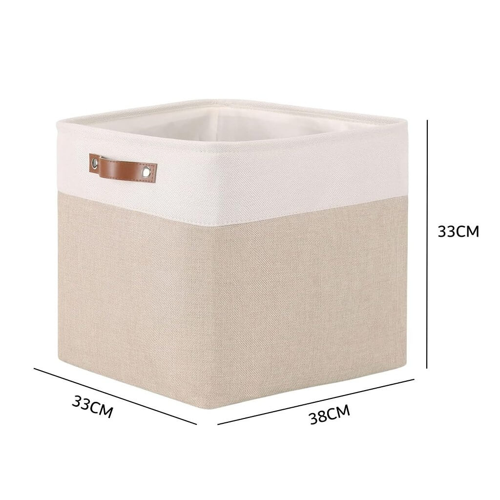 Storage Boxes | Canvas & EVA | Large 41.6L, 13"x15"x13"