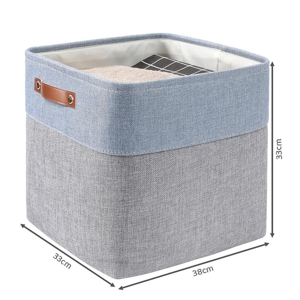 Storage Boxes | Canvas & EVA | Large 41.6L, 13"x15"x13"