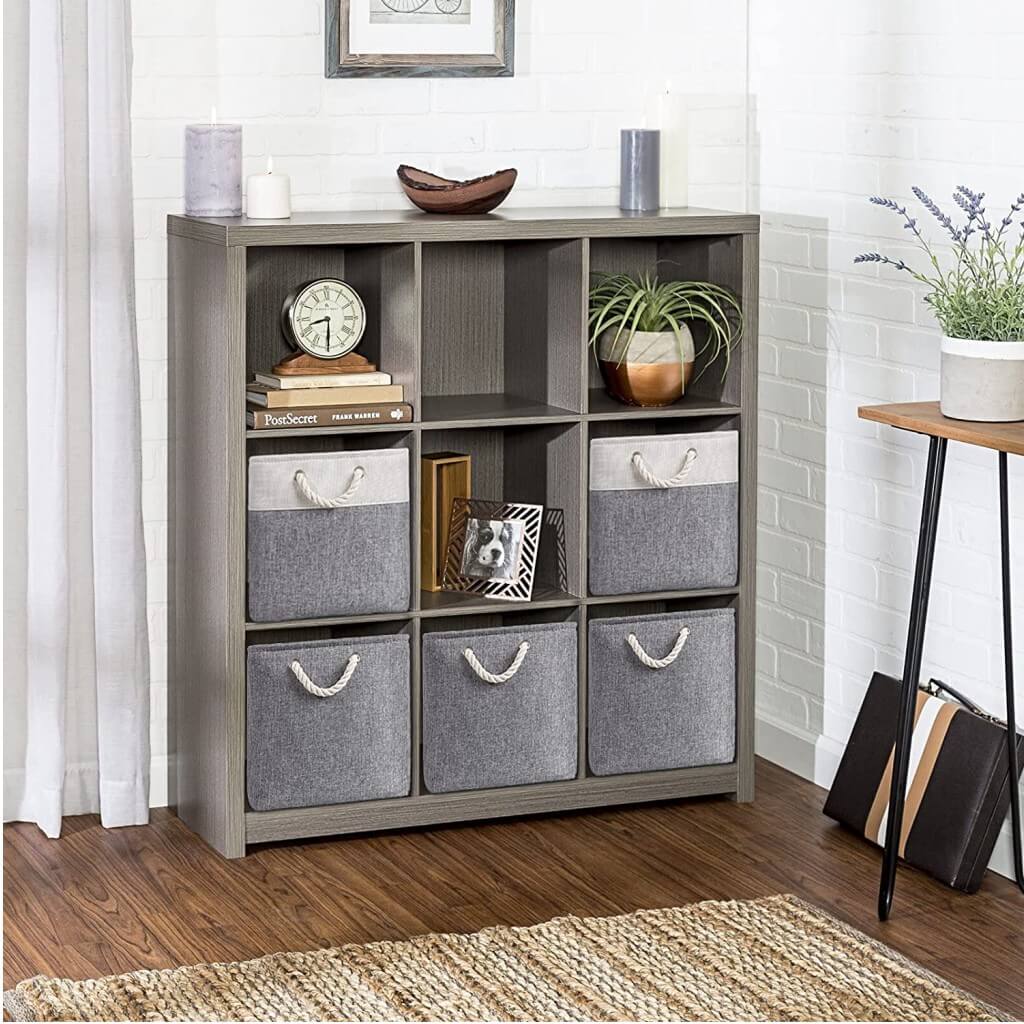 Storage Boxes | Canvas & EVA | Large 41.6L, 13"x15"x13"