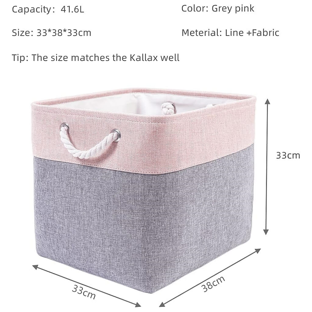 Storage Boxes | Canvas & EVA | Large 41.6L, 13"x15"x13"