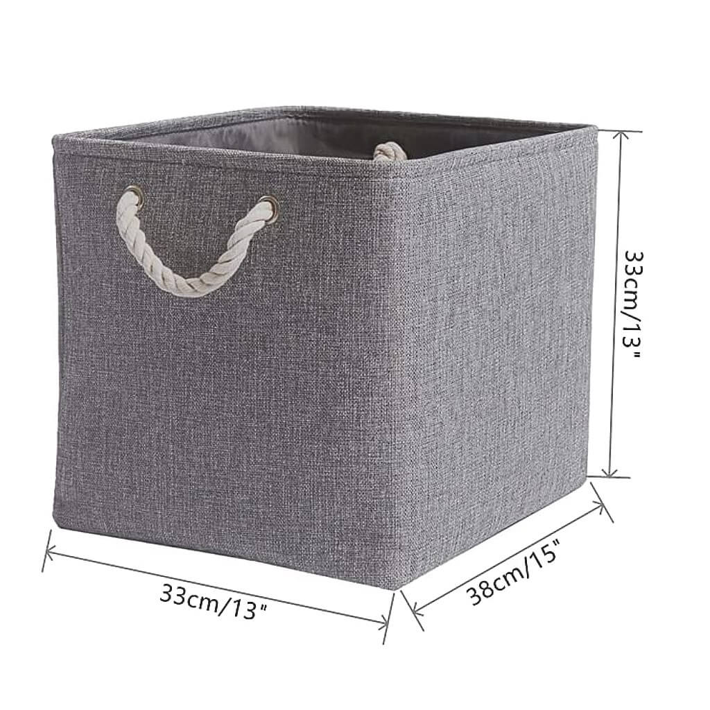 Storage Boxes | Canvas & EVA | Large 41.6L, 13"x15"x13"