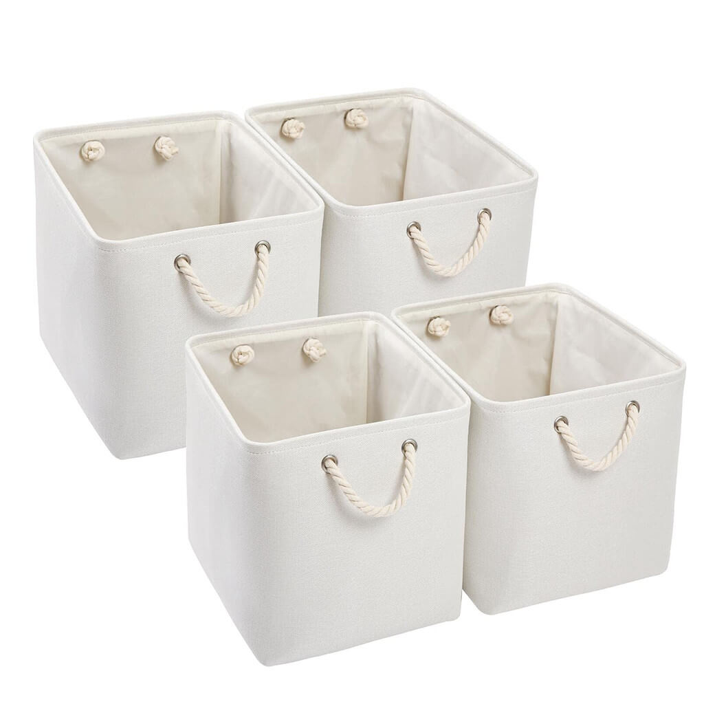 Storage Boxes | Canvas & EVA | Large 41.6L, 13"x15"x13"