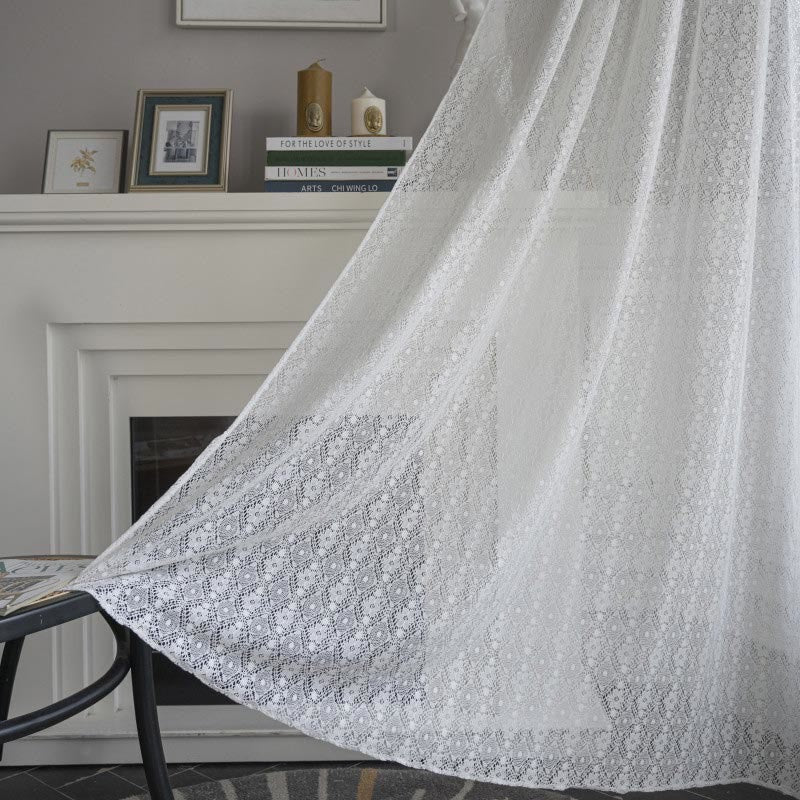 Jacquard Flower Curtain | Polyester | 1 Piece
