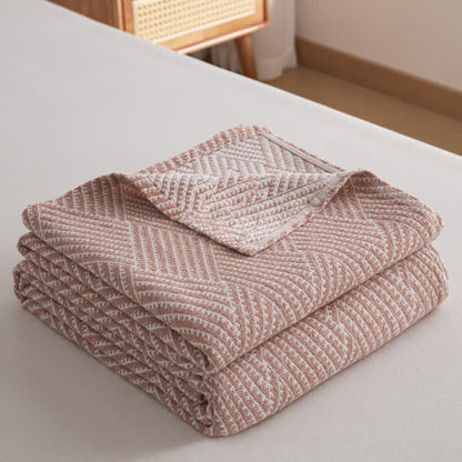 Neutral Diamond Print Quilt | 100% Organic Cotton | Full/Queen Size