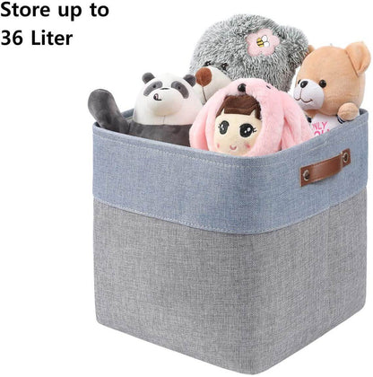 Canvas Storage Cube Box | High-Quality Fabric | 3 Pack