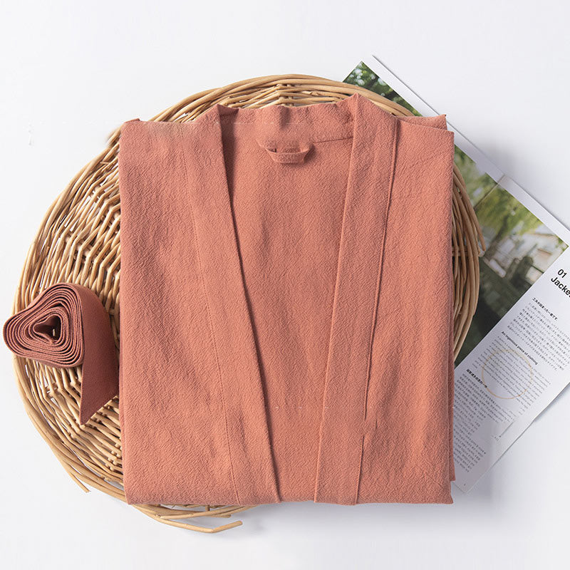 Cotton Bathrobe | Soft & Lightweight | With Pockets