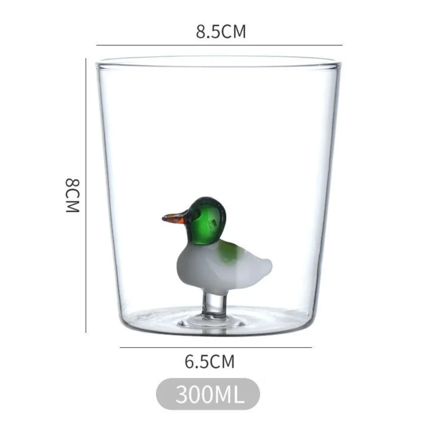 3D Animal Glass Cup | Borosilicate | 300ml