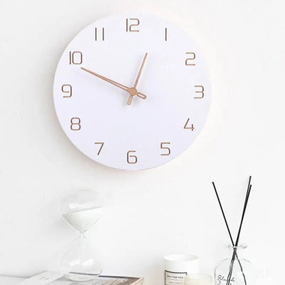 Nordic 3D Wall Clock | Wood Design | Natural Finish