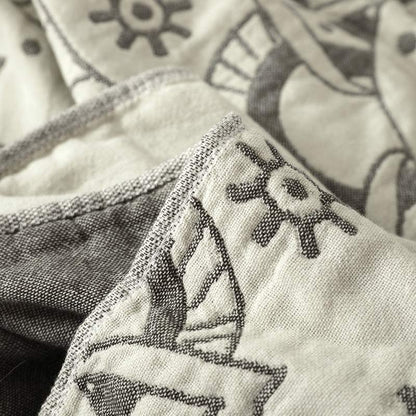 Cotton Reversible Quilt | Chic Mandala Design | Full/Queen Size