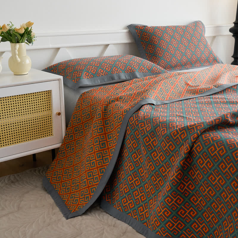 Vintage Cotton Quilt | Three Layers Gauze | Full/Queen/King Sizes