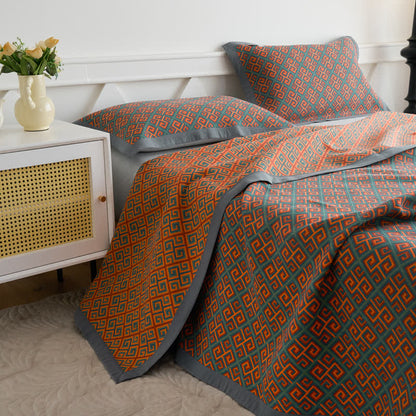 Vintage Cotton Quilt | Three Layers Gauze | Full/Queen/King Sizes