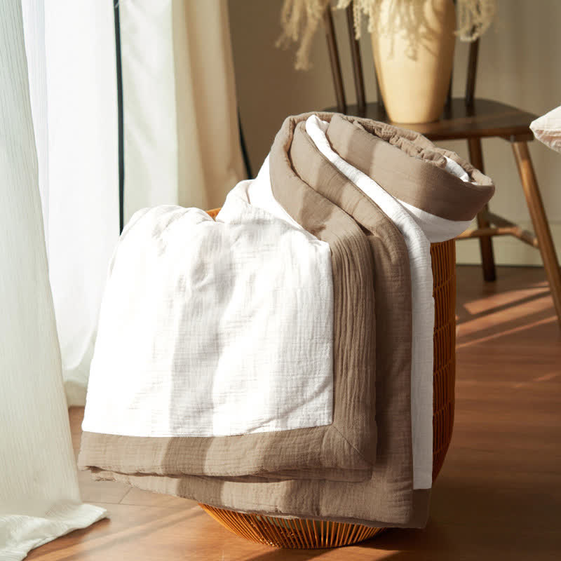 Double Layer Gauze Bedding Set | 100% Organic Cotton | Full & Queen Sizes
