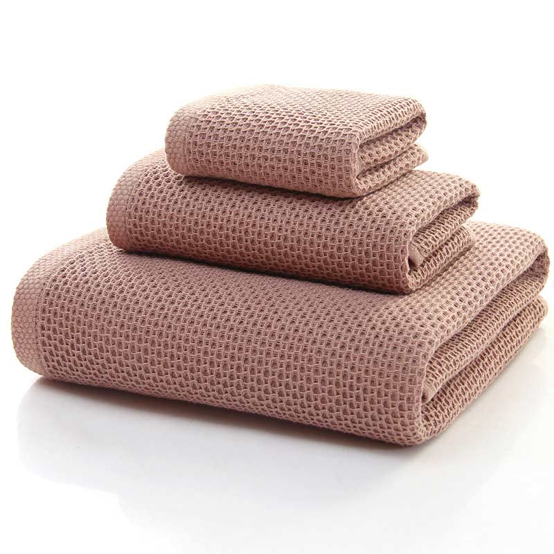 Cotton Towel Set | Honeycomb Weave | 3-Pack