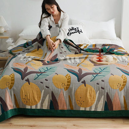 Reversible Cotton Quilt | Lightweight & Breathable | Full/King Size