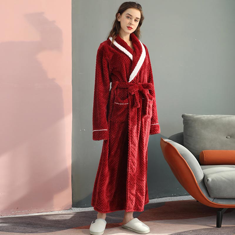 Thick Fleece Bathrobe | Skin-Friendly Material | Playful Prints