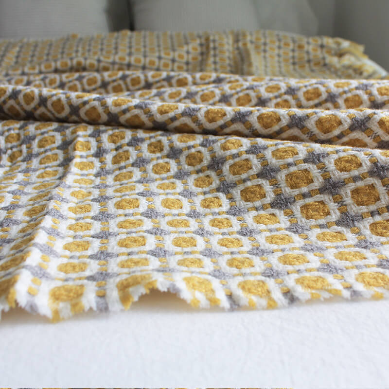 Sofa Blanket | Breathable Acrylic Fiber | Elegant Tassels