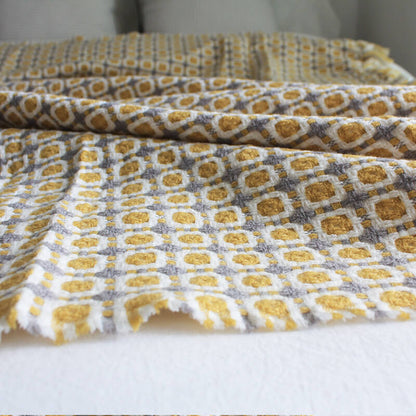Sofa Blanket | Breathable Acrylic Fiber | Elegant Tassels