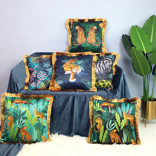 Animal Pattern Sofa Pillowcase | Chemical Fiber | 45cm x 45cm
