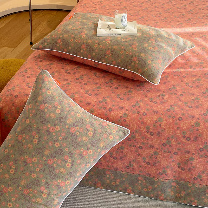 Vintage Floral Coverlet | 100% Organic Cotton | Twin/Full/Queen Options