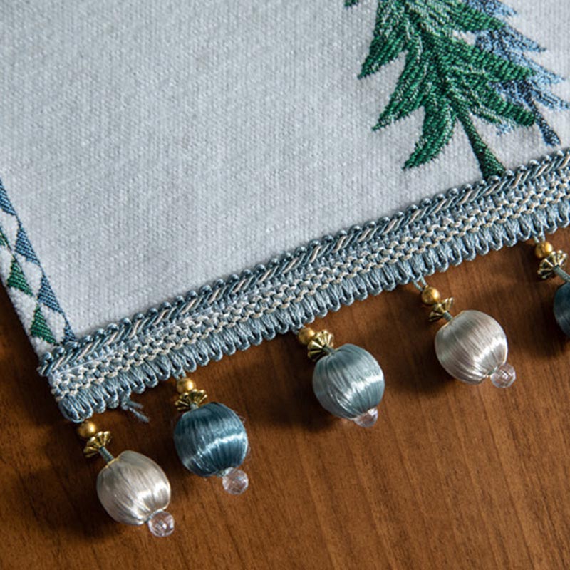 Christmas Tree Table Runner | Polyester | Light Background