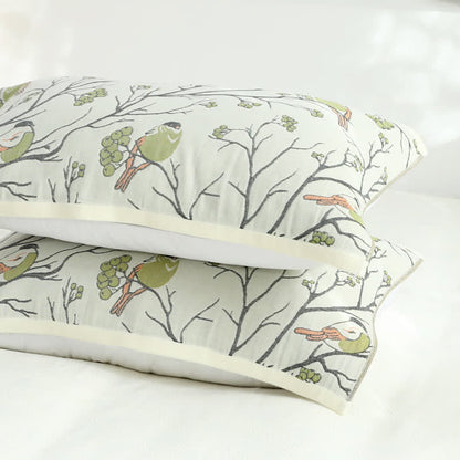 Cotton Gauze Pillow Towels | Breathable & Skin-Friendly | Set of 2