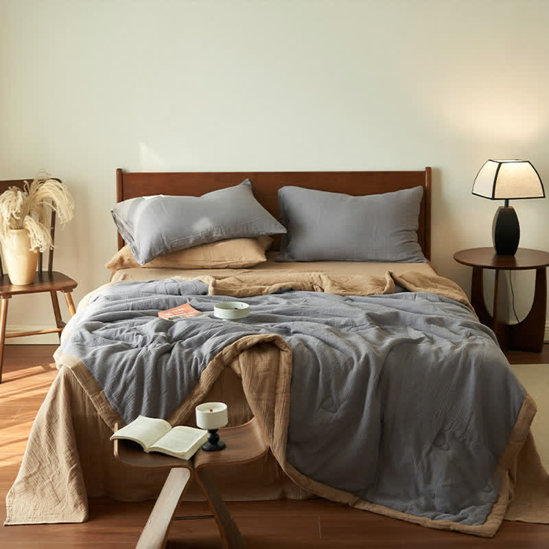 Double Layer Gauze Bedding Set | 100% Organic Cotton | Full & Queen Sizes