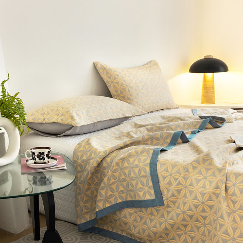 Cotton Gauze Quilt Set | Organic Cotton | Queen Size with 2 Pillowcases