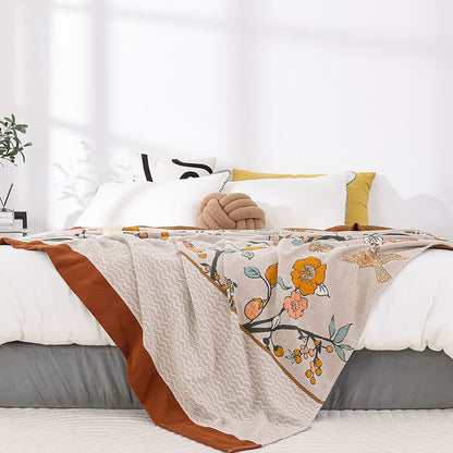 Cotton Floral Quilt | Soft Gauze Fabric | King Size